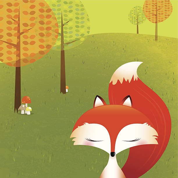 Fox vector art illustration