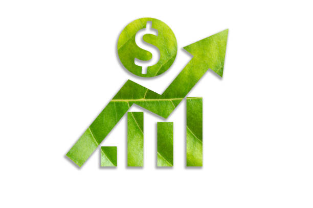 Dollar Sign And Success Arrow On Grid Paper. Finance Concept.