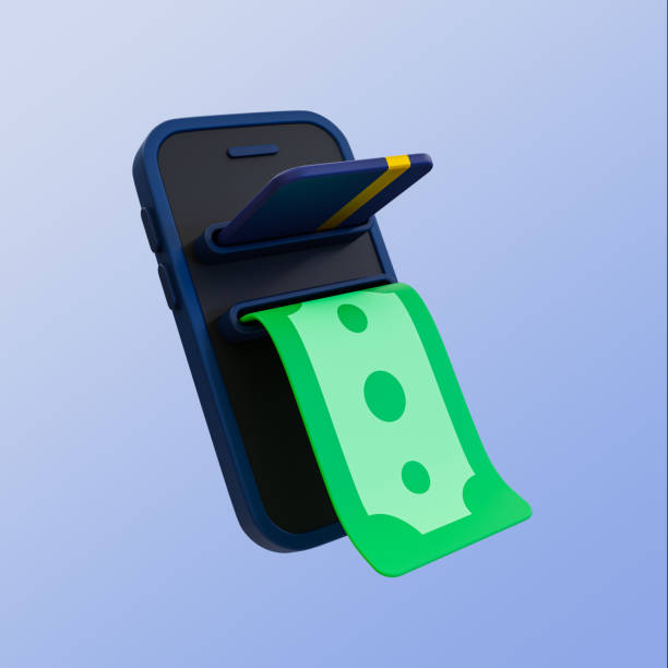 istock 3d minimal digital money withdrawal. digital transaction. online trading concept. digital wallet. smartphone with credit card and banknote. 3d illustration. 1505238182