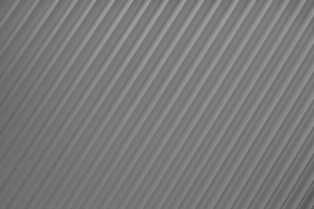 istock Grey abstract background of diagonal striped rippled pattern, top view, backdrop for advertising, design, card, poster, flyer, text in elegant soft light modern purity calm geometric style. 1505262802