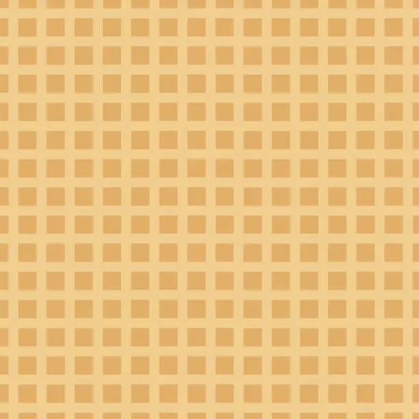 Vector illustration of Seamless pattern with waffel texture