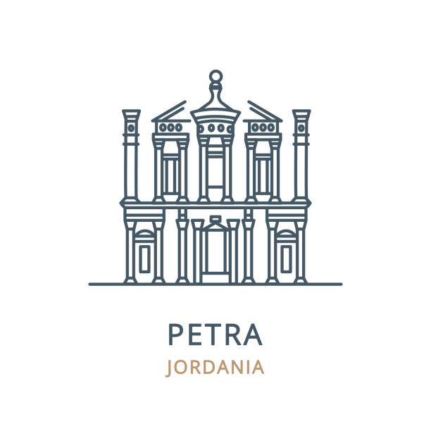 ilustrações de stock, clip art, desenhos animados e ícones de petra, jordania - petra