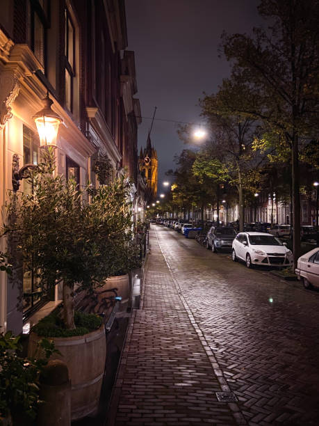 istock Delft nighttime street 1505298888