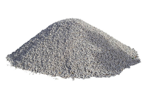 Pile of gravel or stone for construction isolated on white background included clipping path. Pile of gravel or stone for construction isolated on white background included clipping path. gravel mound stock pictures, royalty-free photos & images