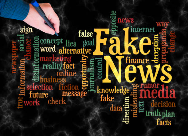 Word Cloud with FAKE NEWS concept