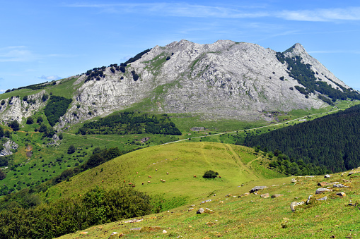Mount Anboto in the Urkiola Natural Park. Basque Country, Spain.