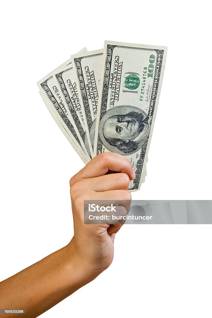 dollars US par Benjamin Franklin, Tracés de détourage - Photo de Monnaie libre de droits