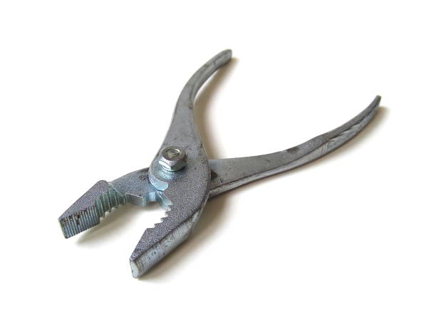 istock Close up of adjustable pliers isolated on white background. 1505347950
