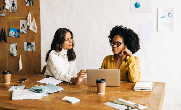 istock Fashion designers brainstorming creative solutions for their clothing startup 1505351886