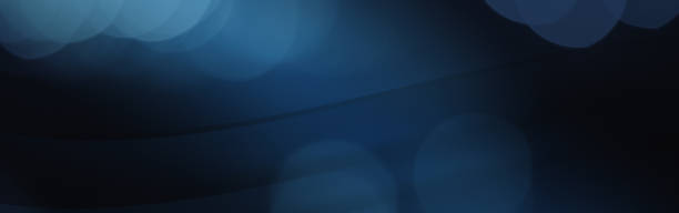 Banner Blue Bokeh Abstract Modern Background Concept for communication and business