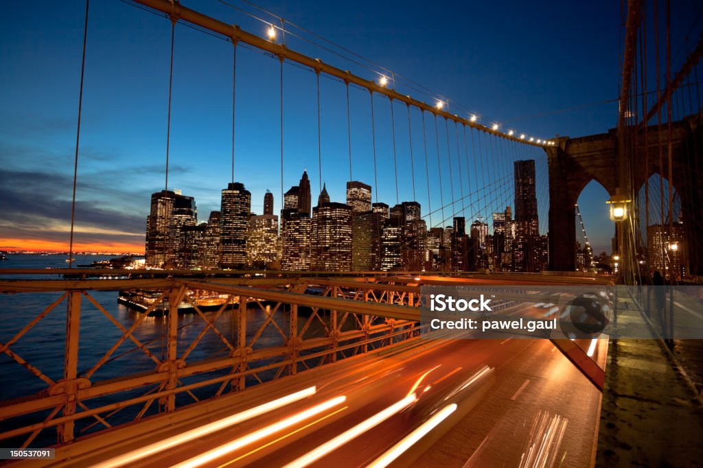 Brooklyn bridge, por diária - Foto de stock de Cabo de Aço royalty-free