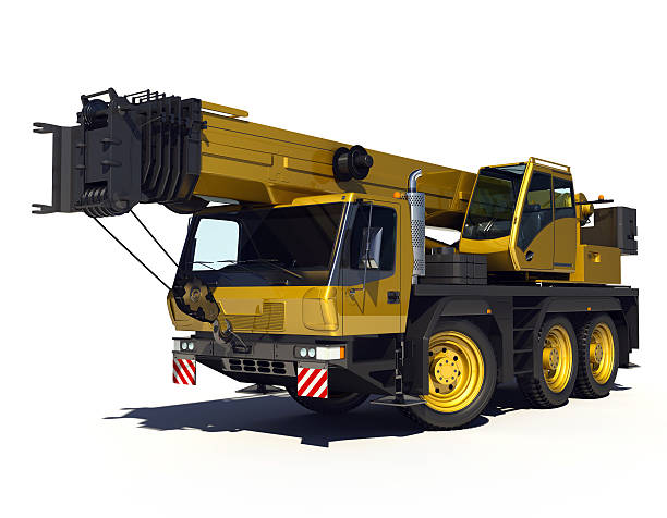 Heavy Industrial Machine. Telescopic Crane.