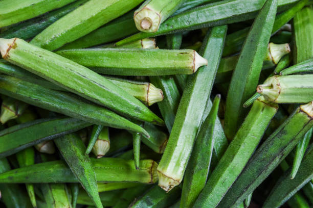 istock Okra lying in a shop for sale. 1505422710