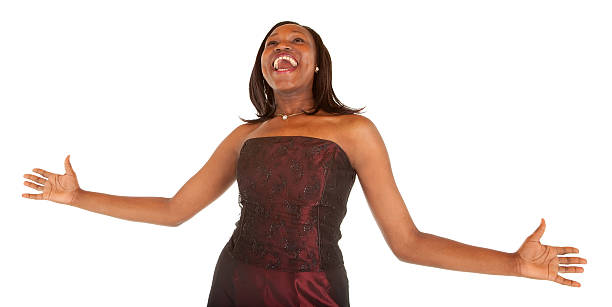 istock African American Woman Overjoyed about Something 150542521