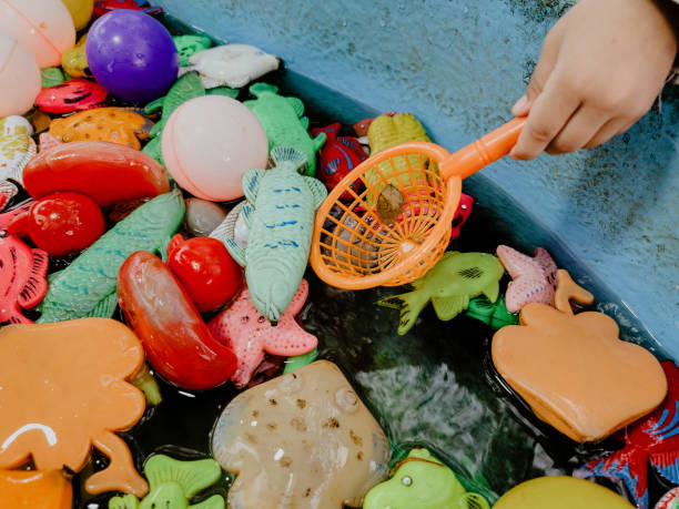 istock Fishing toys made from plastic on the water 1505425413