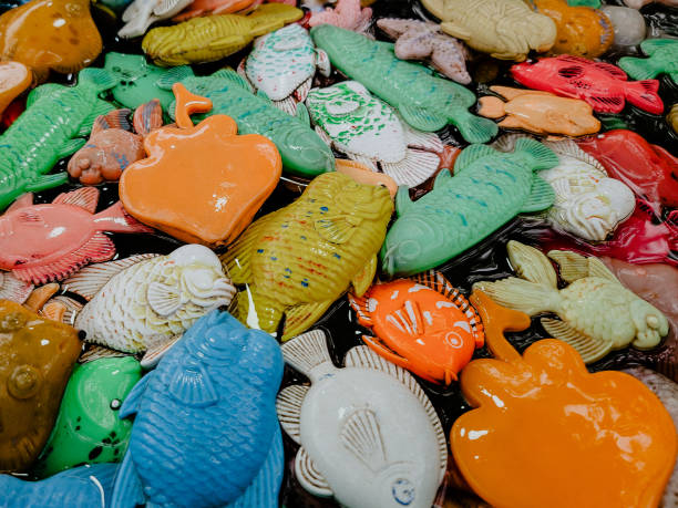 istock Fishing toys made from plastic on the water 1505425453