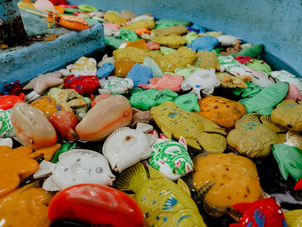 istock Fishing toys made from plastic on the water 1505425980