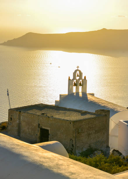 istock Greek Orthodox church on Santorini Island 1505426015
