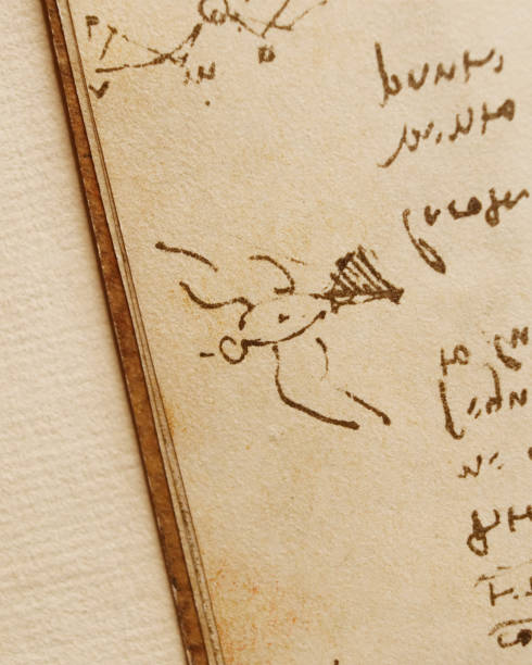 istock Manuscript, drawings, bird's flight by Leonardo Da Vinci in the old book The Codice Sul Volo, by E. Rouveyre , 1922 1505472536