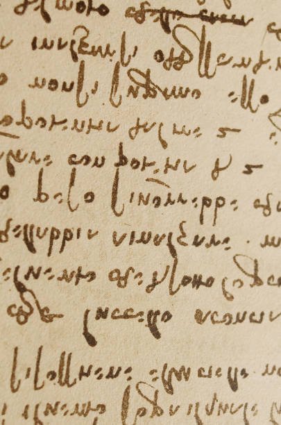 istock Manuscript, drawings, inscriptions by Leonardo Da Vinci in the old book The Codice Sul Volo, by E. Rouveyre , 1893 1505473083