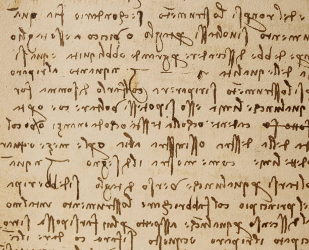 istock Manuscript, drawings, inscriptions by Leonardo Da Vinci in the old book The Codice Sul Volo, by E. Rouveyre , 1893 1505473098