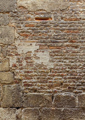 old brick and stone wall