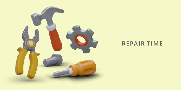 istock Repair tools. Time for recovery and revisions. Home kit equipment 1505561292