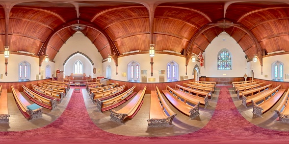 360° view of the inside of a church in Ontario Canada