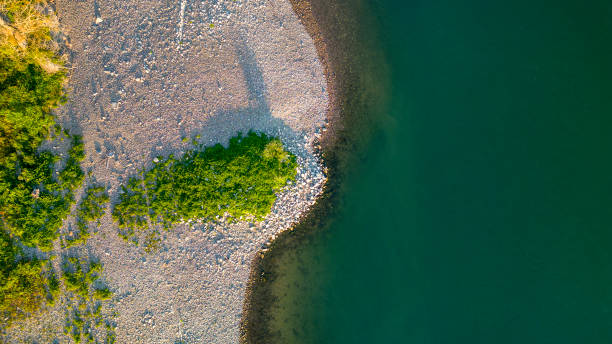 Free picture: rocky river, beach erosion, riverbank, sandbar, water ...
