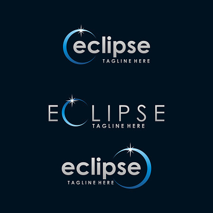 Eclipse Vector Logo Design Template Idea Inspiration