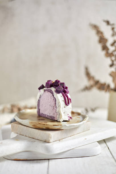 istock Purple sweet potato roll cake 1505578598