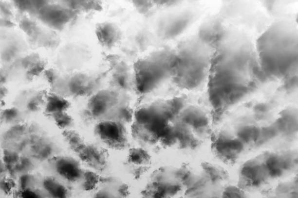 black cloud textured and sky isolated on white background