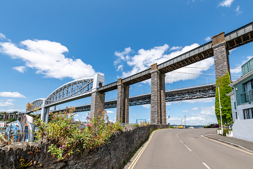 Plymouth, UK. 29 June 2023. Road under the Tamar Bridges in Plymouth.