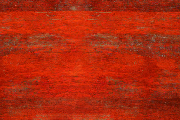 istock Red brown old wood textured background 1505598390