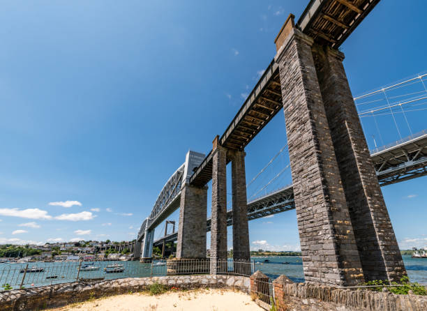 istock Looking up at the Tamar Bridge 1505621603