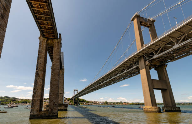 istock Looking up at the Tamar Bridge 1505621607