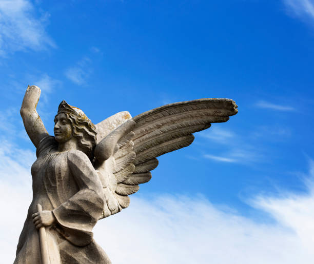 istock one-handed angel holding trumpet 1505630969