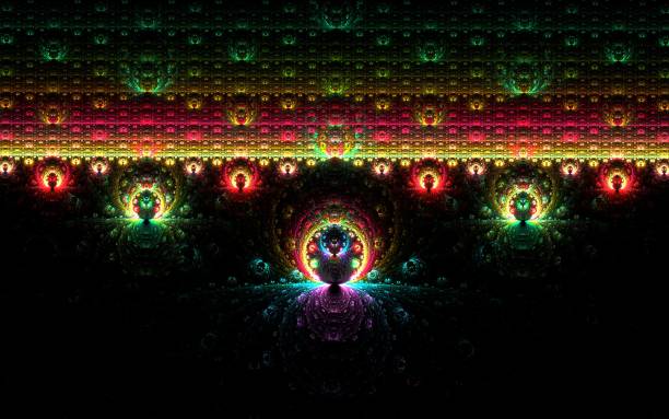 A vibrant colorful abstract kaleidoscopic background for wallpapers