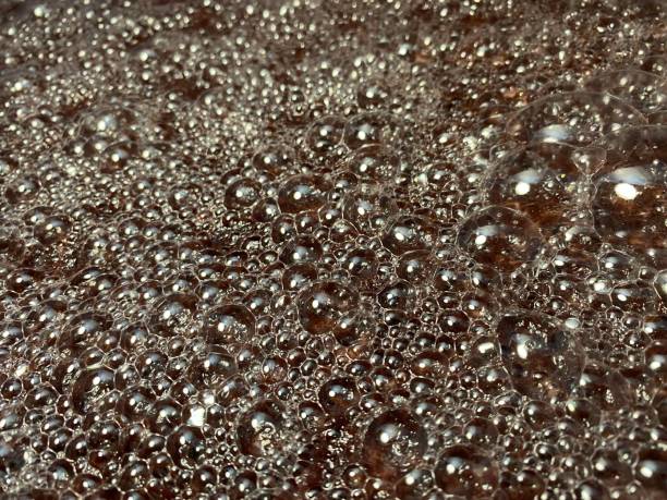 istock Bubbles formed on the surface of wine must caused by the residual carbon dioxide produced during the fermentation activity of yeast. 1505670935