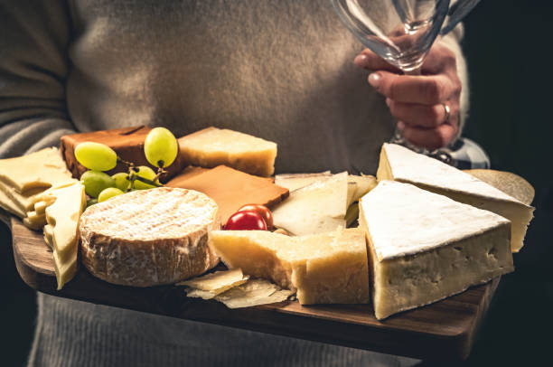 istock Different kinds of cheese for gourmet nutrition 1505687543