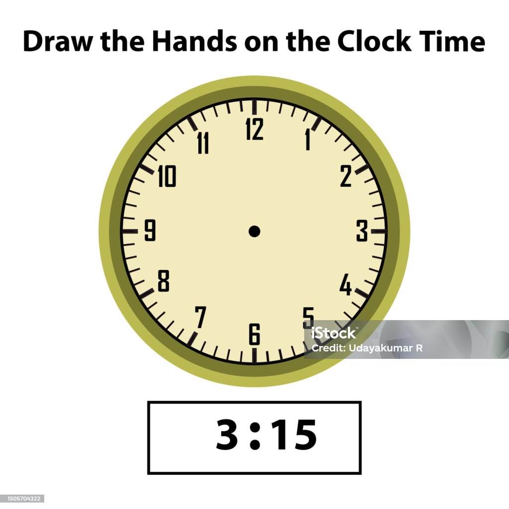 Draw Hands Analog Clock What Is The Time Learning Clock And Math ...