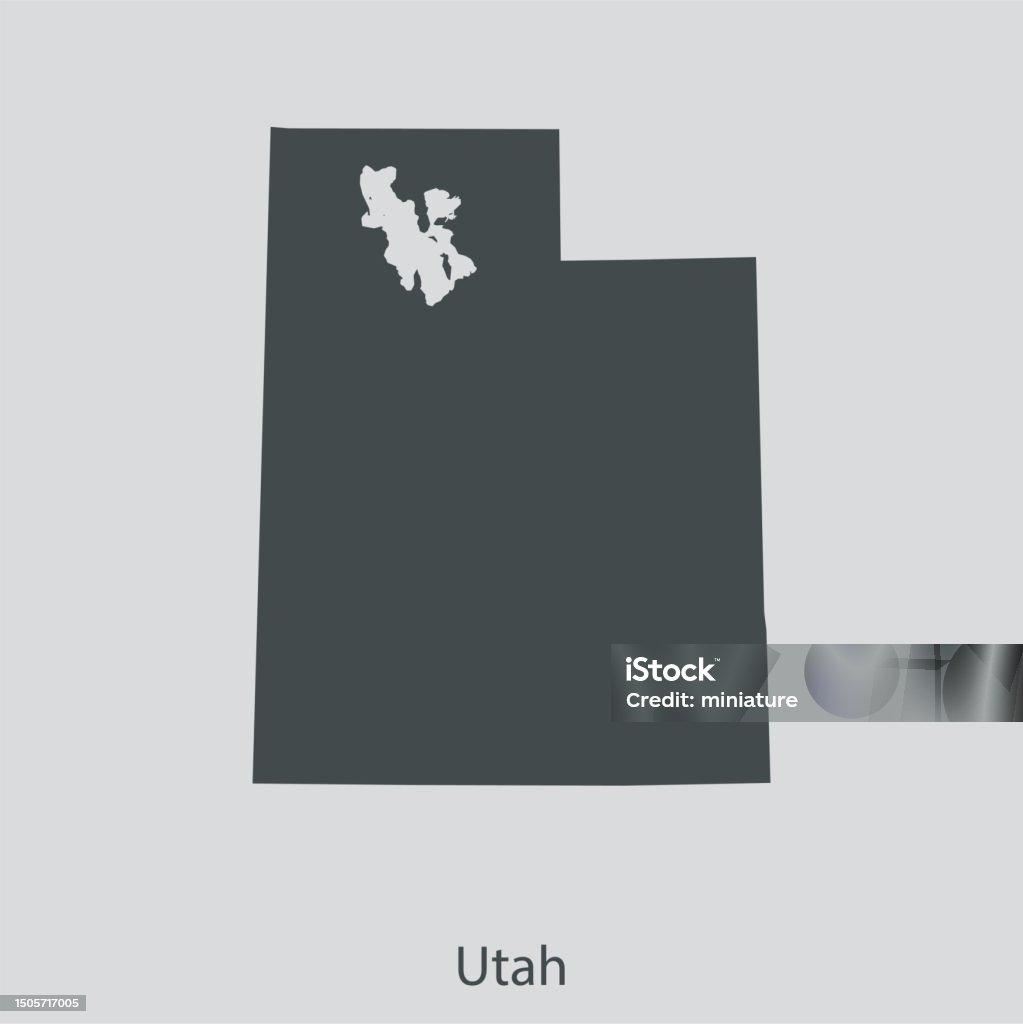 Utah Dimensions Utah Map Stock Illustration - Download Image Now - Utah, Map, Outline ...