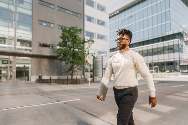 istock Ambitious young entrepreneur navigating through the city 1505730358