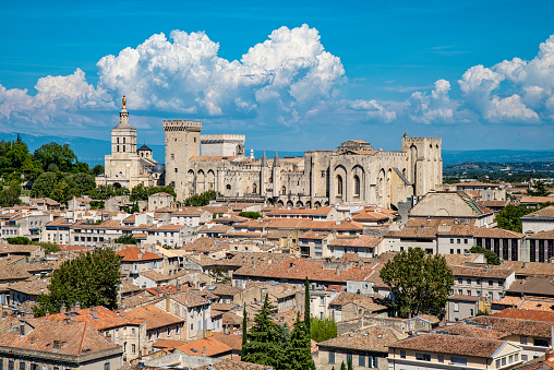 Landscape of the town of Avignon