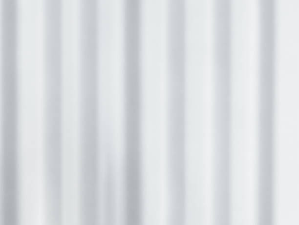 istock Blurry Light and shadows lines from curtain on the white wall. Sunny day with sun rays reflection from window. Element design for Mockup, Copy space for text 1505737586
