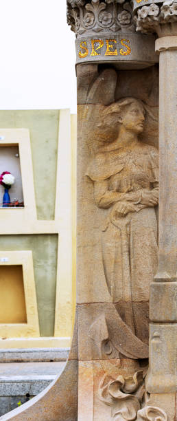 istock Angel with the shovel on the grave 1505744829