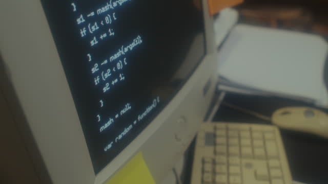 Code On Computer Screen Close-up