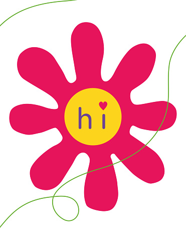 Happy Hello Graphics Hello Vector Illustration Isolated On White Background For Posters ...