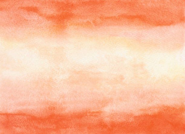 istock Watercolor, texture, abstract background with a gradient, in
 orange shades with place for text. 1505831086
