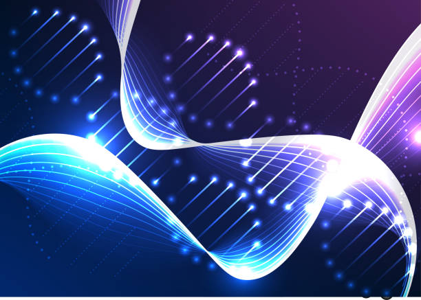 istock DNA themed medical tech background with illuminated strands, highlighting modern medicine's technological advancements and showcasing the interconnectedness of genetic information 1505878628